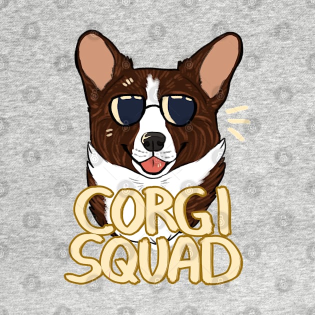 CORGI SQUAD (brindle) by mexicanine